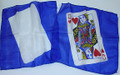 Thumb Tip Card Silk Set - Queen of Hearts - With Blue Background