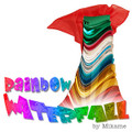 Rainbow Waterfall with Silk by Mikame - Small