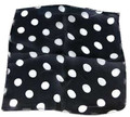 6" Spotted Silk (Black with White Dots)