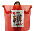 36 Inch King of Hearts Silk by JL Magic