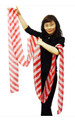 6 Inch by 16 Feet Red and White Streamer by JL Magic