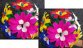 Set of 2 Kristy Flowers by Black Magic