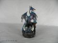 GSC71503 - 8" Blue Dragon and Dragon in Snowglobe with Castle Background