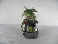 GSC71505 - 8" Green Dragon and Dragon in Snowglobe with Castle Background