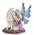 GSC91860 - 6.75" Fairy with White Wolf