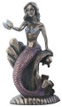 Y9019 - 5.25" Bronze-finished Mermaid on Coral