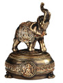 GSC88189 - 7" Gold Thai Elephant Trinket Box