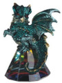 GSC71696 - 3.5" Water Blue Dragon on Pyramid Glass