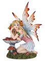 GSC91963 - 6.5" Brown Fairy with Mushroom