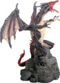 Y8766 - Black Flying Dragon on Rock