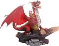 Y8768 - Red Dragon on Rock