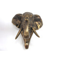 PT12063 - 7" Bronze-finish Elephant Single Hook Wall Hanger