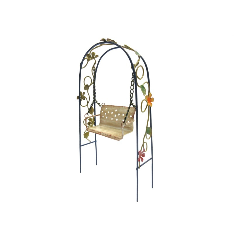 metal garden swing set