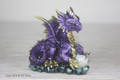 GSC71798 - 4.75" Purple Dragon Holding Egg