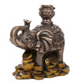 PT12424 - 4.125" Bronze-finished Fengshui Elephant