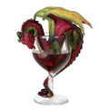 PT12538 - 7.5" Red Wine Glass Dragon