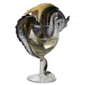 PT12539 - 7.25" White Wine Glass Dragon