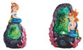 GSC92067 - 3"-5" Blue Mermaid Pair with LED Crystal Stone