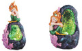 GSC92068 - 3"-5" Green Mermaid Pair with LED Crystal Stone