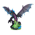 PT13370 - 5" Dark Purple Petrosaur Dragon with Metal Wings