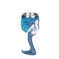 PT13417 - 7.25" Mermaid Goblet with Stainless Steel Insert