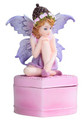 GSC92087 - 4" Pink Fairy Elf Ottoman Trinket Box