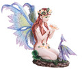 GSC92096 - Fairy with Little Sea Serpent 12" high