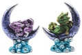 GSC71941 - Green and Purple Dragon on Moon 2 pieces Set