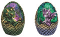 GSC71947 - 4.5" LED Green and Purple Dragon Egg 2 pieces Set