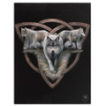 PT13821 - 7.5"x9.85" Wolf Trio Canvas Art Frame