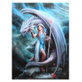 PT13827 - 7.5"x9.85" Dragon Mage Canvas Art Frame