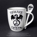 PT14023 - 3.75" Dragon is Stirring Mug and Spoon Set