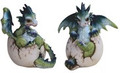 GSC71924 - 3.25" Green and Blue Dragon Egg 2 pieces Set