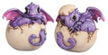 GSC71965 - 3.5" Purple Dragon Egg 2 pc set