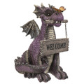 PT14735 - 9.84" Purple Dragon Welcome Sign