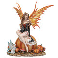 PT14827 - 3.5" Fairy Sitting on Pumpkin