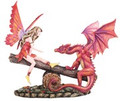 GSC92132 - 11" long Red Fairy and Dragon on SeeSaw