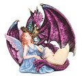 GSC92138 - 6.75" Blue Fairy with Purple Dragon
