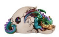 GSC71666 - 5.25" Blue Dragon Egg with Crystal