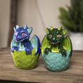 PT15268 - 3.5" Ceramic Dragon Hatchlings Salt and Pepper Shakers