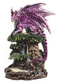 GSC71996 - 8.75" Purple Dragon with Tree Genie Back flow
