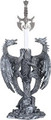 GSC71214 - 11" Silver Dragon with Sword