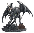 GSC71850 - 21" wide Black Dragon in Armor with Sword