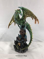 GSC72032 - 7.5" Green Dragon on Castle