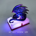 GSC72047 - 5.5" Blue Dragon on Book with LED