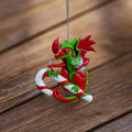PT15551 - Candy Cane Dragon Ornament