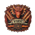 PT15589 - Dragon Elements Fire Plaque