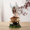 PT15789 - 8.27" Butterfly Fairy on Mushroom
