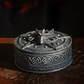 PT15651 - 2.75" Celtic Dragon Round Trinket Box