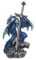 GSC72060 - 9.5" Blue Dragon with Sword